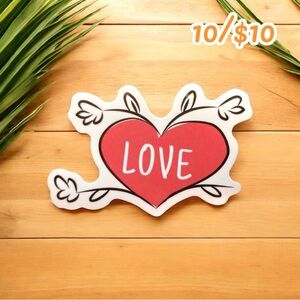 LOVE Heart Sticker – Approx. 2 1/2”